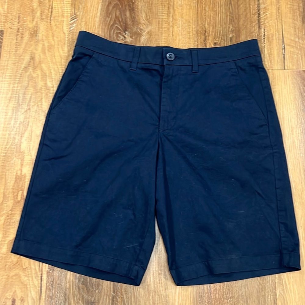 APT 9 Men’s Premier Flex Flat Front Shorts (Navy Blue) (Size: 32) EUC
